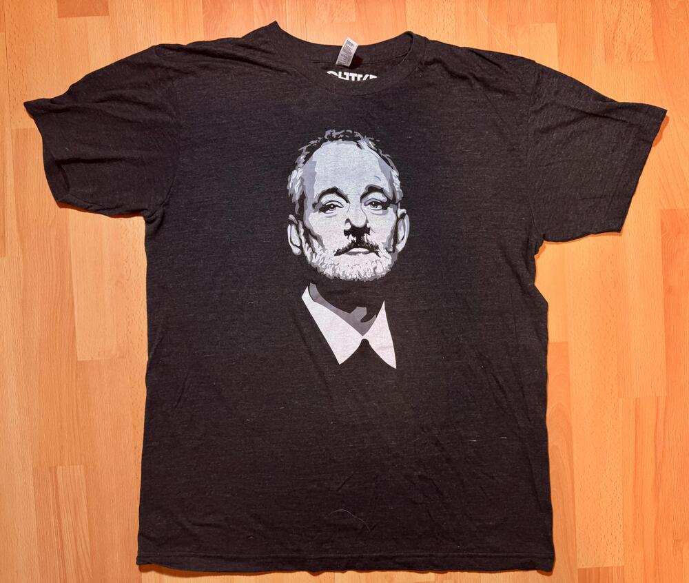 Chive Tees Shirt Mens Large Black Bill Murray Graphic Tee Soft American Apparel